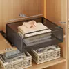 Prateleira Divisória de Guarda-Roupa, Prateleira Extensível para Armário de Quarto, Rack de Armazenamento Doméstico para Roupas e Itens Diversos