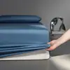 Nueva Sábana Bajera Impermeable de Algodón Transfronteriza, Protector de Colchón de Algodón Puro, 45 cm de Alto, Funda de Sábana de Cama de Cobertura Total, Venta al por Mayor de Fábrica