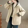 Toma real 2026 Nueva Chaqueta Acolchada Artística Retro de Invierno para Mujer, Forro Interior a Cuadros, Chaqueta de Algodón Engrosada, Ropa de Algodón Cálida