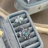 Anillo Abierto de Esmalte con Gota de Aceite, Copo de Nieve, Mariposa, Serpiente, Diseño de Nicho, Elegante, de Hada, Versátil, Apilable, Lujo Accesible para Mujeres