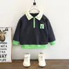 Sudadera Casual para Niños 1457 con Cuello Campana, Nueva Moda de Primavera Elegante Top Pulóver Infantil para Niños