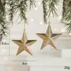 Nuevas Decoraciones Navideñas, Colgantes para Árbol de Navidad, Accesorios de Caracola, Decoraciones de Estrella de Cinco Puntas, Colgantes Pequeños, Suministros de Decoración