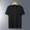 Camiseta de verano fina de seda de hielo para hombre, manga corta, top deportivo de secado rápido para fitness, camiseta de manga corta elástica para hombre