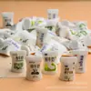 Miniatura de Caixa de Leite Imitação Resina Acessórios DIY Enfeites de Cola de Creme Brinquedos de Comida Decorações Criativas Atacado