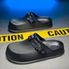 Zapatos de Playa de Verano para Hombre con Punta Cerrada, Antideslizantes, Zapatos de Playa para Pareja, Zapatos Casuales de Moda de Nicho Tendencia para Enfermeros de Laboratorio