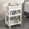Carro para Salón de Belleza, Carro de Herramientas de Lujo para Salón de Pestañas y Peluquería, Carro con Estante de Almacenamiento Multicapa para Lavado de Cabello