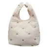 Bolso de Mano para Mujer Estilo Coreano Nuevo Moda Otoño e Invierno Estampado Leopardo Lazo Versátil de Muñeca Bolso para el Trabajo y el Almuerzo