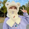 Gorro de Felpa Cálido de Invierno para Mujer Ciclismo Tejido Engrosado a Prueba de Viento Dulce y Lindo Circunferencia de Cabeza Grande Protección para las Orejas Sombrero para Viento y Nieve