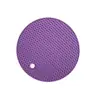 Nuevos posavasos, salvamanteles, tapetes aislantes del calor para mesa, manteles individuales, vajilla de cocina, de silicona, gruesos, de colores de caramelo, redondos, de panal de abeja