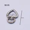 81350-1 hebilla muñeco de peluche llavero accesorios de apertura anillo de resorte dorado colgante corazón de melocotón