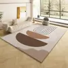 Alfombra de Sala de Estar de Lujo Ligero de Gama Alta, Alfombrilla de Cama para Dormitorio, Alfombra de Estilo Vintage, Felpudo para Pies de Sofá, Cobertura Completa de Área Grande