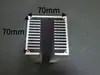 Perfil de aluminio 6063, de forma cuadrada, disipador de calor refrigerado por ventilador, adecuado para amplificadores de potencia, disponible en varios tamaños y potencias, con ventilador