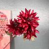 Flor artificial 3 grande garra crisântemo casamento decoração de casamento estrada chumbo arranjo de flores chão linha beleza crisântemo decoração do hotel garra de caranguejo crisântemo