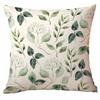 Funda de cojín con estampado de planta y flor verde primavera de Amazon para sala de estar, sofá, cojín