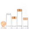 Botellas de Vidrio de Grado Alimenticio, Frascos Sellados de Vidrio de Alto Borosilicato, Latas para Té, Frascos de Almacenamiento de Bambú, Frascos para Dulces, Botellas Dispensadoras para Nido de Pájaro
