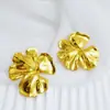 Broche de metal plissado em forma de pétala, broche corsage vintage estiloso, acessório de vestuário, pino anti-exposição