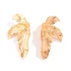 Pendientes Minimalistas de Hoja Europeos y Americanos para Mujer, Pendientes con Diseño de Hoja Vintage, Joyería Transfronteriza, Tachuelas de Flor