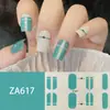 ZA branco cozimento-livre unha adesivo completo à prova d' água nail art patch sentido avançado simples vento unha polonês cola atacado