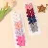 Pinza para el Pelo Estilo Ballet de Niña con Mariposa, Pinza con Borde de Tela para Bolso, Adorno para la Cabeza de Bebé, Tela Coreana de Venta Caliente Transfronteriza, Doble Capa, Perla