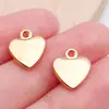 Pingente de liga de amor de cor mista vintage 100 coração de amor oco Acessórios para pulseira e colar DIY feitos à mão