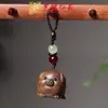 Sândalo Dourado Nova Versão dos Doze Signos do Zodíaco Pingente para Celular Pingente de Madeira para Bolsa Chaveiro Argola Lembrancinha