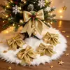 Decoración de lazo transfronterizo cinta de regalo navideño decoración tridimensional para colgar en la pared adorno para árbol de Navidad arreglo de escena