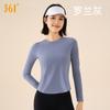361 Sports Top Feminino Outono e Inverno Camiseta Manga Longa Ajuste Slim Roupa Fitness Roupa de Yoga de Alta Qualidade 2025 Novo Feminino