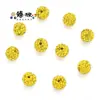 Venda Quente Transfronteiriça Broca de Bola com Furo Reto de 10mm Bola de Bayberry Contas Shambhala Acessórios de Cabelo DIY Acessórios para Pulseira Várias Cores