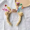 Linda Nueva Diadema de Dibujos Animados para Mujer, Diadema de Felpa para Lavarse la Cara y Aplicarse Mascarilla Facial, Accesorio para el Cabello Antideslizante