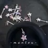 Vara Estrela Mágica Nicho Roda de Orelha Alta Unha de Osso de Orelha Parafuso Estrela Roxa Distintivo Parafuso de Aço Titânio Unha de Roda de Orelha
