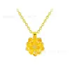 Colgante de Oro Puro 999 Shuibei Gold Cadena de Clavícula de Oro Duro 3D Set de Regalo de Promoción para la Industria de la Belleza Artículo Caliente de Transmisión en Vivo