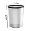 Lixeira Transparente para Uso Doméstico, Novo Modelo Acrílico para Banheiro, Vaso Sanitário, Sala de Estar, Escritório, Cesto de Lixo Grande de Alto Valor para Dormitório