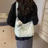 Bolsa de Ombro Casual Macia Quente de Venda no Comércio Exterior para Mulheres Novo Modelo 2026 Onda d'Água Bolsa para o Dia a Dia Bolsa Tote Grande para Compras