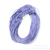 Cordón de cuero de piel de oveja al por mayor de 3 mm a 6 mm, cordón redondo de cuero, cordón de cuero PU sintético, cordón de cuero con núcleo recubierto para accesorios, cinturones, accesorios de bricolaje