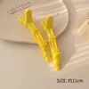 Grampo de jacaré para posicionamento de franja, grampo de cabelo grande lateral, grampo fofo e sem costura para raiz do cabelo, grampo de maquiagem, grampo de bico de pato