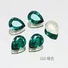 Dongzhou Nail Art Strass K9 Esmeralda com Fundo Pontiagudo Strass Irregular Acessórios para Joias DIY Strass para Unhas Populares Outono e Inverno