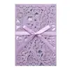Encaje Láser Agujero Pequeño Asiático del Sudeste Tarjeta de Felicitación Personalizada Boda Hermosa Invitación Boda Hueca Transfronterizo Stock Listo