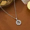 Aretes Pendientes Redondos Nuevos Transfronterizos de Acero de Titanio Estilo Callejero Europeo y Americano Acero Inoxidable para Hombre y Mujer Joyería de Diamantes Árbol de la Vida