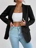2025 Nuevo Traje Pequeño de Primavera y Otoño Europeo y Americano Transfronterizo Chaqueta de Oficina para Mujer Versátil al por Mayor Moda Personalidad Mujer