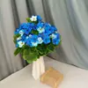 Flor de Begonia de 9 Cabezas Más Vendida Transfronteriza Tacto Humano Flor Artificial Hidratante Fuente de Flores Artificiales Venta al por Mayor Diseño de Escena con Flores Artificiales