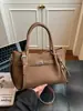 Bolso Cubo Casual de Moda Transfronterizo Otoño e Invierno 2025 Nuevo Bolso de Hombro con Textura Retro Bolso de Mano Personalizado Bolso Tote