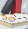 CT0029 Tarjeta Hogar Moda Europea y Americana Estilo Metálico Hebilla de Herradura Lujo Ligero Avanzado Gafas de Sol Gafas de Sol Protector Solar Sin Marco Gafas de Sol Transfronterizas
