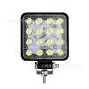 Luz LED de Trabajo para Coche Cuadrada de 4 Pulgadas 16 Lámparas 48W Luz Auxiliar Faro Modificado Foco de Ingeniería Faro