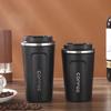 Taza de Café de Acero Inoxidable Transfronteriza, Taza Aislante Cóncava-Convexa de Doble Pared al Vacío de Segunda Generación, Taza de Agua para Oficina, Negocios, Montaje en Coche