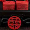 Suministros para bodas, caja de dulces para bodas, plato de frutas, tela no tejida, cama de bodas, rociado a mano, mini palabra Xi, 1 paquete de 30