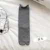 Calcetines Anti-Pilling para Mujer de Primavera y Otoño, Calcetines de Algodón Puro con Lunares y Dedos Separados para Mujer, Calcetines de Media Pantorrilla sin Costuras con Volantes, Calcetines Japoneses Adelgazantes de Dos Dedos