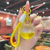Llavero de Acrílico Creativo con Líquido, Aceite y Brillo de Arena Movediza, Colgante para Coche, Decoración para Bolso de Niña, Regalo Exquisito