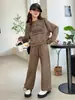 Conjunto de Primavera y Otoño para Niñas Rantuo Ropa Infantil 2026 Nuevo: Conjunto de Dos Piezas con Pantalones Largos y Manga Larga Estampado con Cordón, Corte Holgado, Transfronterizo