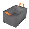 Cesta de armazenamento dobrável de tecido de arame de aço para carro, lavável, caixa de armazenamento portátil, caixa de armazenamento organizadora de roupas para casa