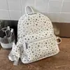 Mochila transfronteiriça estilo coreano com letras de estrela, novo modelo 2026 para meninas, design de nicho para o dia a dia, bolsa escolar de grande capacidade para aulas